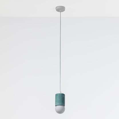 Green Cylinder Concrete Pendant Lighting