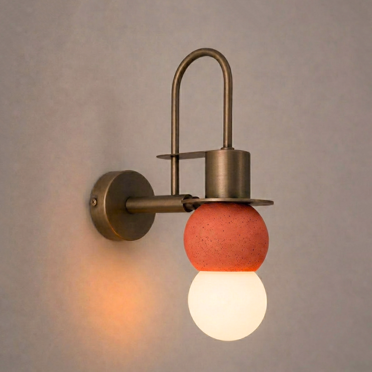 Terracota Küre Eskitme Metal Beton Aplik