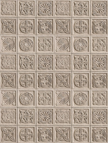 Kafkas Motifleri Beton Duvar Karosu