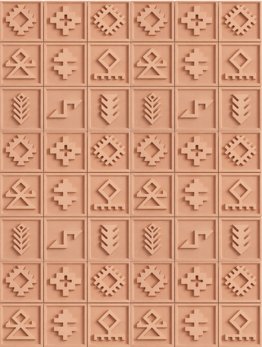 Anadolu Türk Halı Motifleri Beton Duvar Karosu