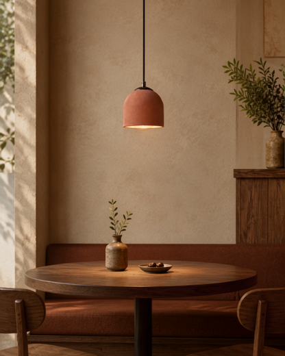 Terracotta Concrete Ceiling Lighting