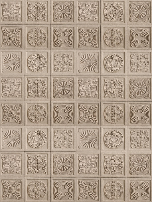 Kafkas Motifleri Beton Duvar Karosu