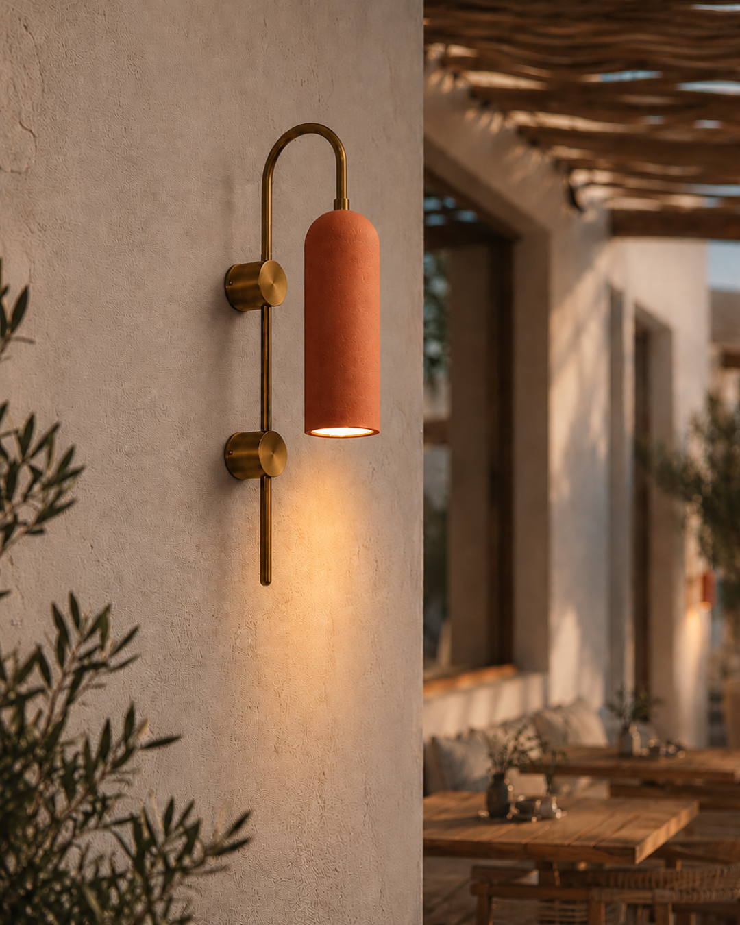 Terracota Kubbe Silindir Eskitme Metal Beton Aplik