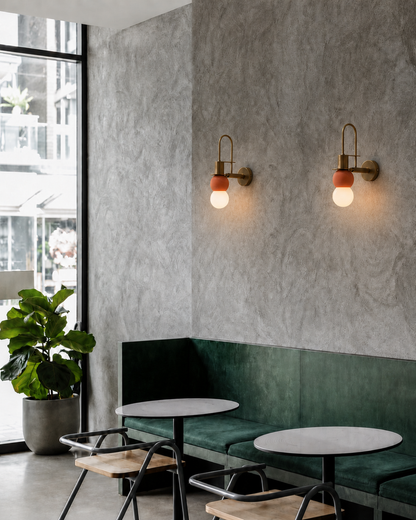 Terracota Küre Eskitme Metal Beton Aplik