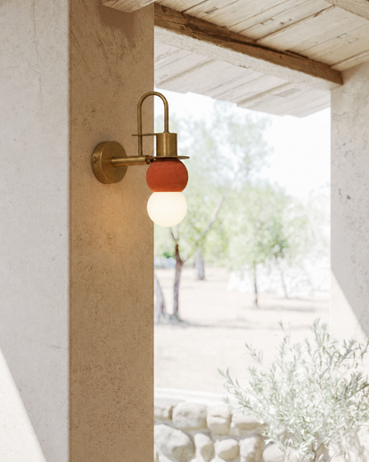 Terracota Küre Pirinç Metal Beton Aplik