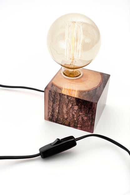 Purple Epoxy Table Lamp
