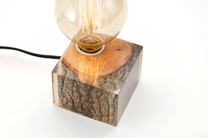 Purple Epoxy Table Lamp